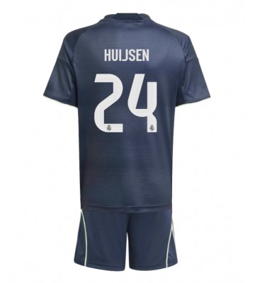 Real Madrid Dean Huijsen #24 Udebanetrøje Børn 2025-26 Kortærmet (+ Korte bukser)